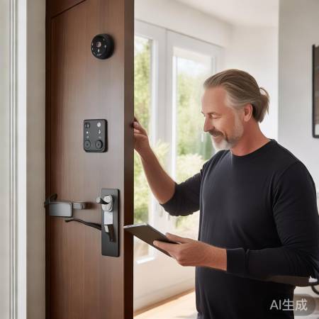 凯特曼智能锁安装简单,智能家居