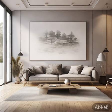 山水电视机，自然之美，健康观影