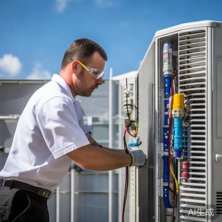 空调管道连接,注意高低水平