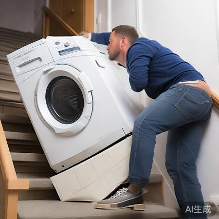 排干水，铺泡沫板，轻松搬洗衣机