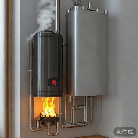 壁挂炉供暖，环保烟筒排废
