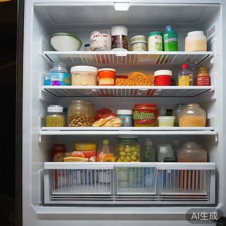 冰箱内部摆放需留空间