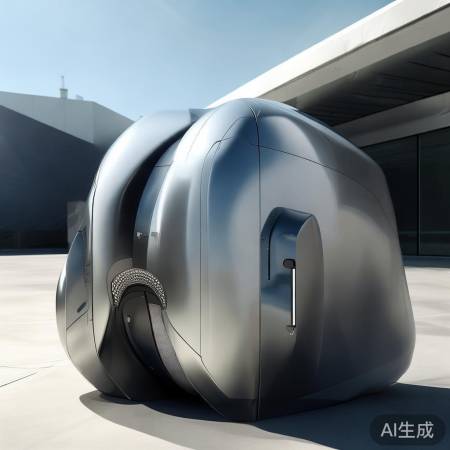 科幻流线型室外机