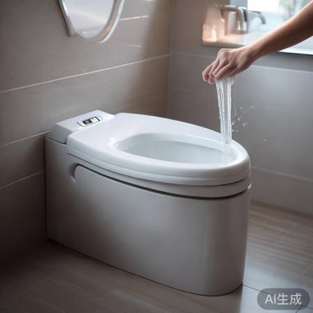 智能马桶,一键冲水,静音清洁