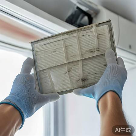 “空调滤网定期清洗”
