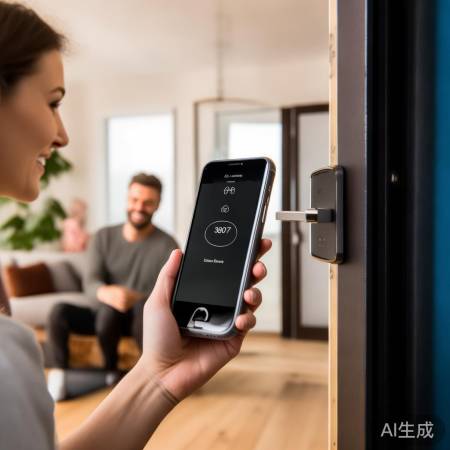“小米智能锁,懒人福音”