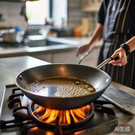 炒菜勿过热，冒烟即降火