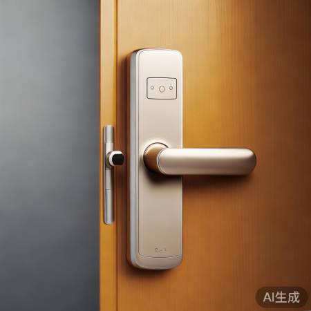 指纹锁外观简约美观