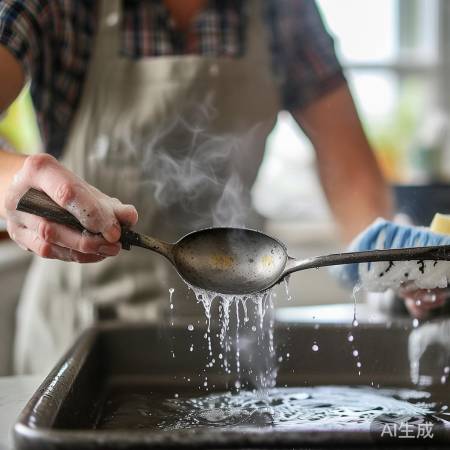 “铁勺清洗三步走”