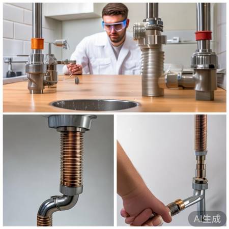 安装水管，确保牢固