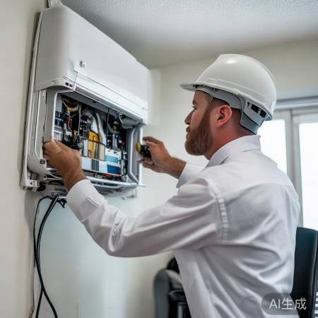 试穿空调，检查无漏。