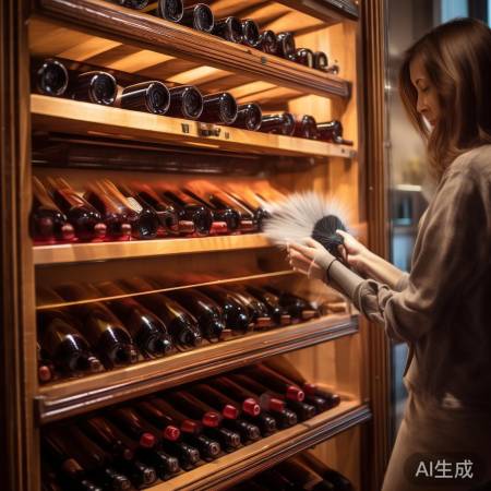 定期清洁酒柜，美观又耐用。