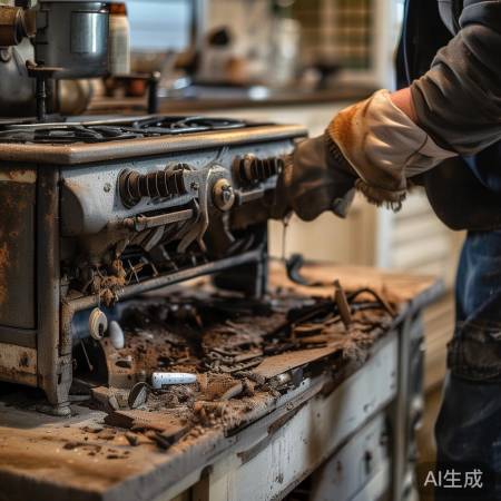 拆卸旧灶具步骤