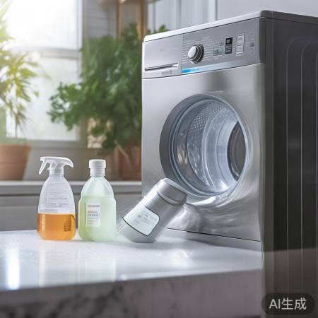 “定期用醋清洗洗衣机”