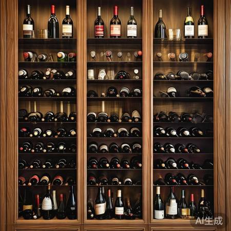 酒柜品鉴，层次有序