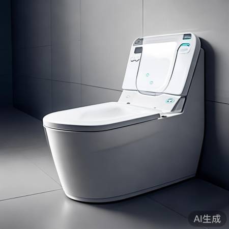环保智能马桶，一键清洁省力