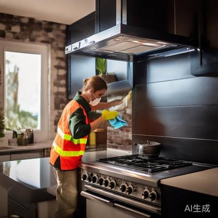 抽油烟机清洁，务必断电安全
