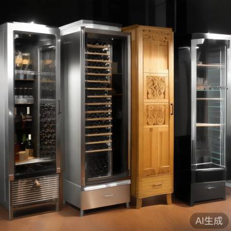多种材质酒柜各具特色