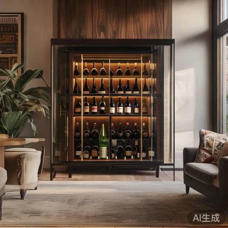 轻奢红酒柜摆放技巧：提升家居品味之道