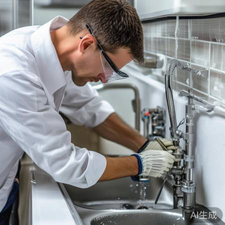 关闭水阀，拆下水管