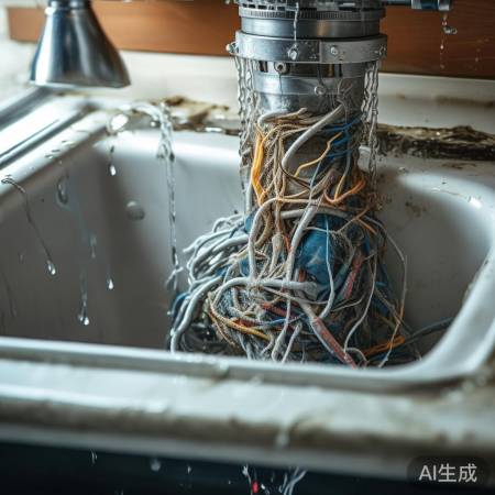 洗衣机排水管堵塞,后壳易漏水