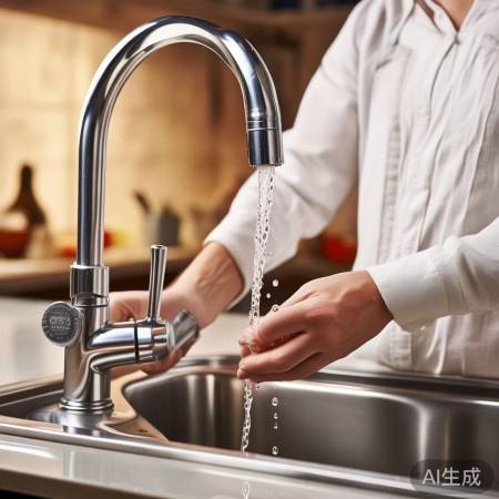 调整进水阀,控制水温