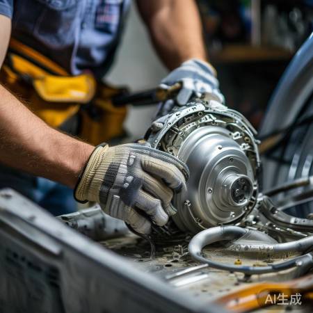 拆波轮芯,螺丝卸下