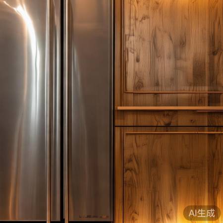 2米1餐边柜与冰箱搭配技巧，打造时尚厨房空间