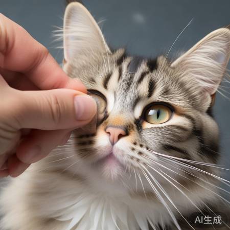 “用胶带圈定位猫眼贴”