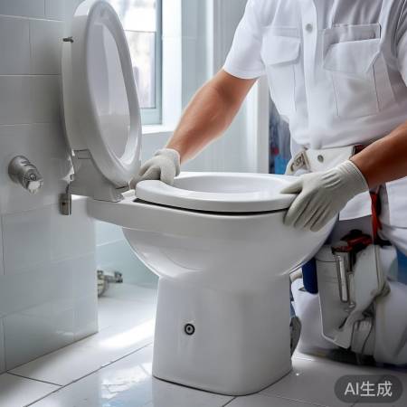 “安装马桶圈：清洁、匹配、清洁