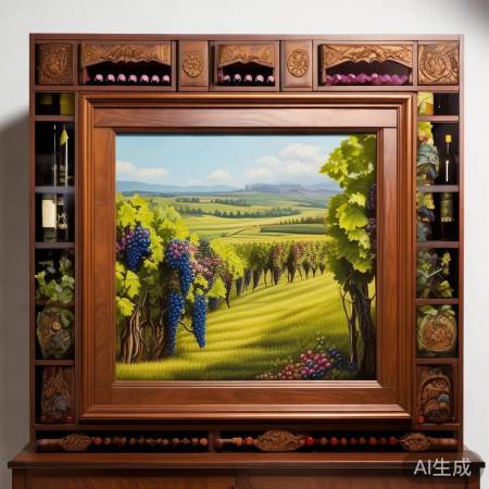 酒柜装饰画提升品味