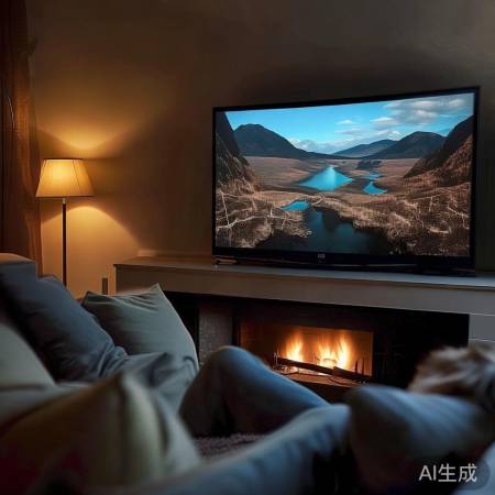 沙发观影，调整亮度心情