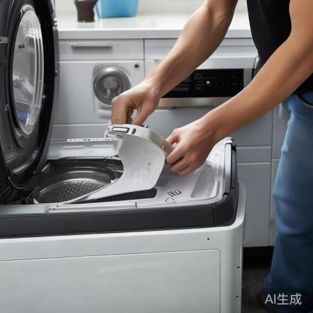 轻盖洗衣机盖，别碰小扣子