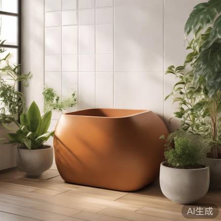 热水器装饰，添绿植空间清新