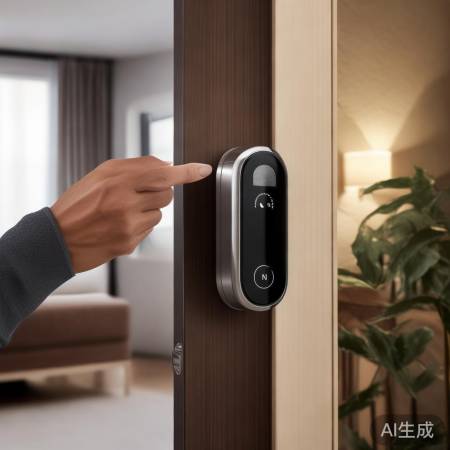 智能锁指纹解锁，快速便捷