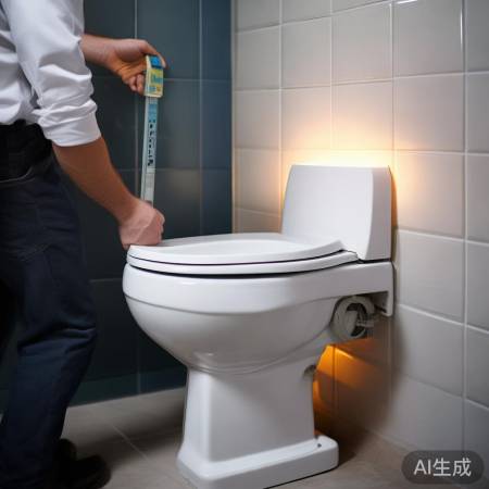 安装马桶,调整平稳