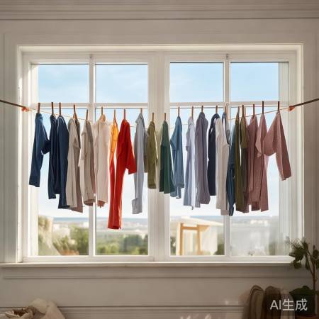 晾衣技巧：平铺折叠，通风向阳