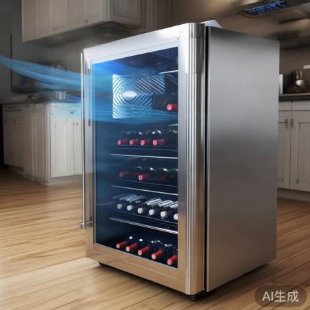 风冷制冷，类似空调原理