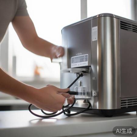 “连接电源，注意正负极”