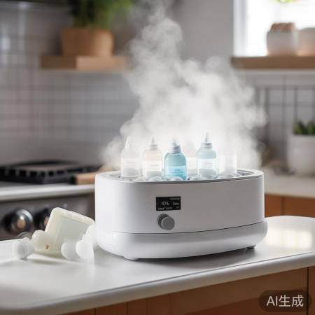 奶瓶消毒10分钟，定期清洗消毒