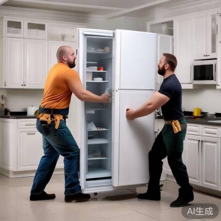 “冰箱搬运：空间、开门、倾斜、