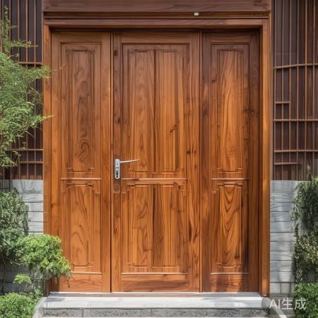 “桃木门：美观安全首选”