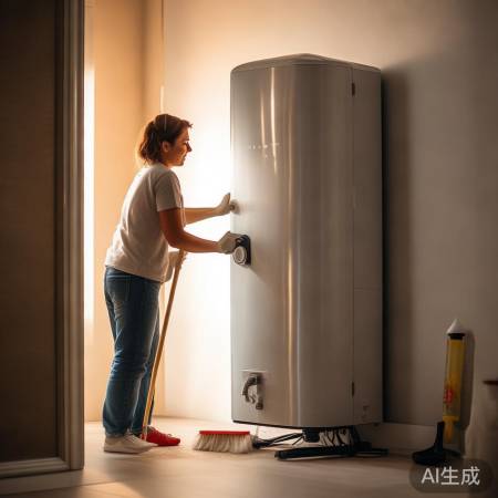清理热水器，方便师傅维修