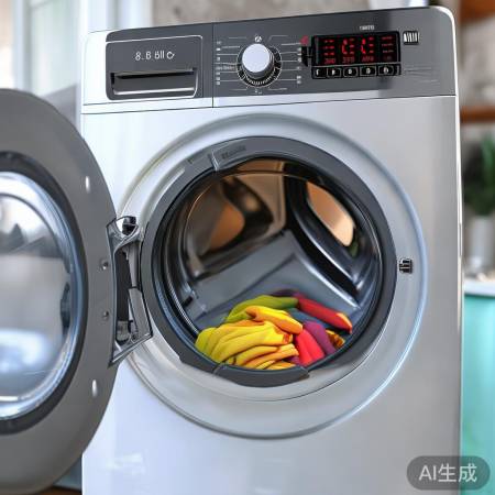 双动力波轮洗衣机：高效洗净，家用首选