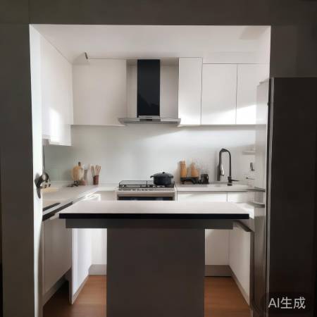 厨房布局小贴士：油烟机别放在煤气灶中间