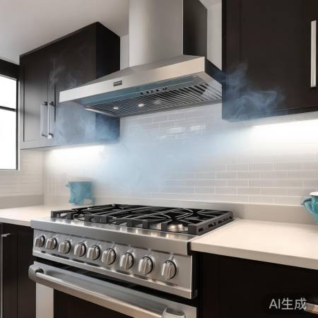 厨房布局小贴士：油烟机别放在煤气灶中间