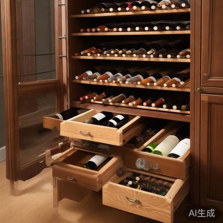 酒柜巧用收纳，美观实用