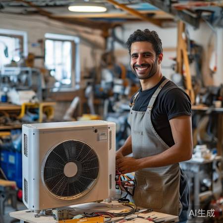 安装空气能热水器不难
