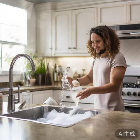 小苏打白醋洗衣机清洁新法，轻松去除顽固污渍