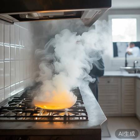 油烟机分解油渍中